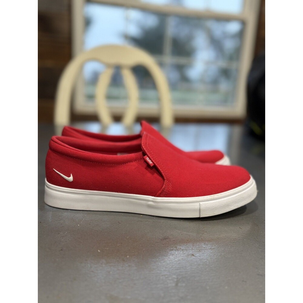NIKE CZ9412-600 COURT ROYALE AC SLIPP ON SHOES UNIVERSITY RED WOMENS SIZE 10